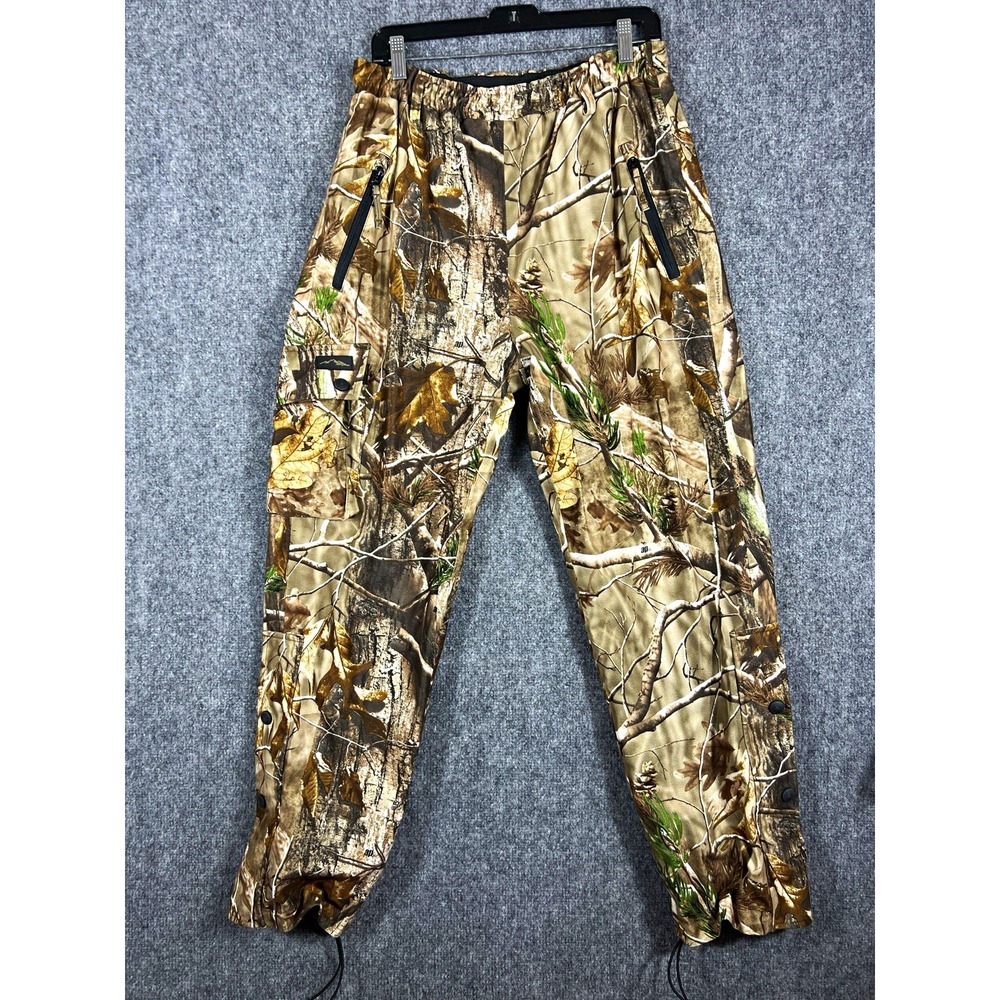 Sportsman's Warehouse Camo Hunting Pants Men's M Lined Elastic Waist Zip Pockets